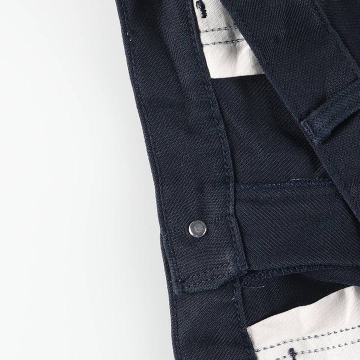 Vintage Lee STA-PREST flare pants from the 1980s, made in the USA, size W33. polyester navy blue type Vintage Second Hand