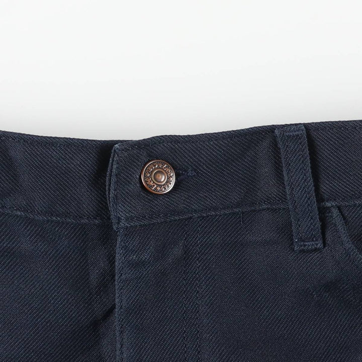 Vintage Lee STA-PREST flare pants from the 1980s, made in the USA, size W33. polyester navy blue type Vintage Second Hand