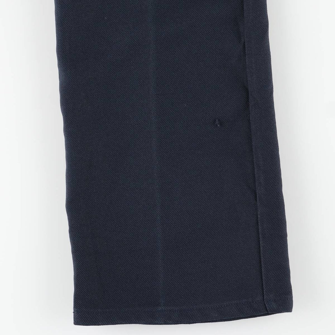 Vintage Lee STA-PREST flare pants from the 1980s, made in the USA, size W33. polyester navy blue type Vintage Second Hand