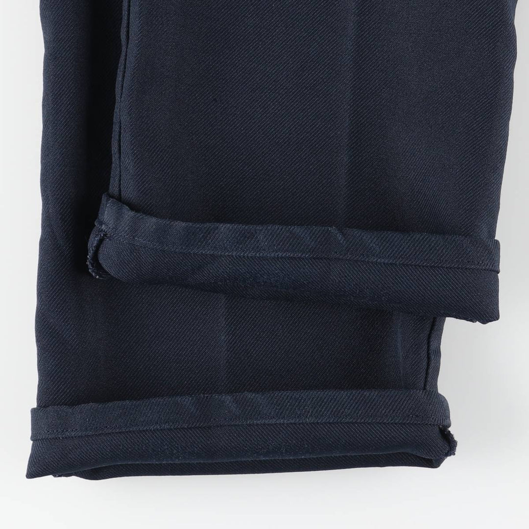 Vintage Lee STA-PREST flare pants from the 1980s, made in the USA, size W33. polyester navy blue type Vintage Second Hand