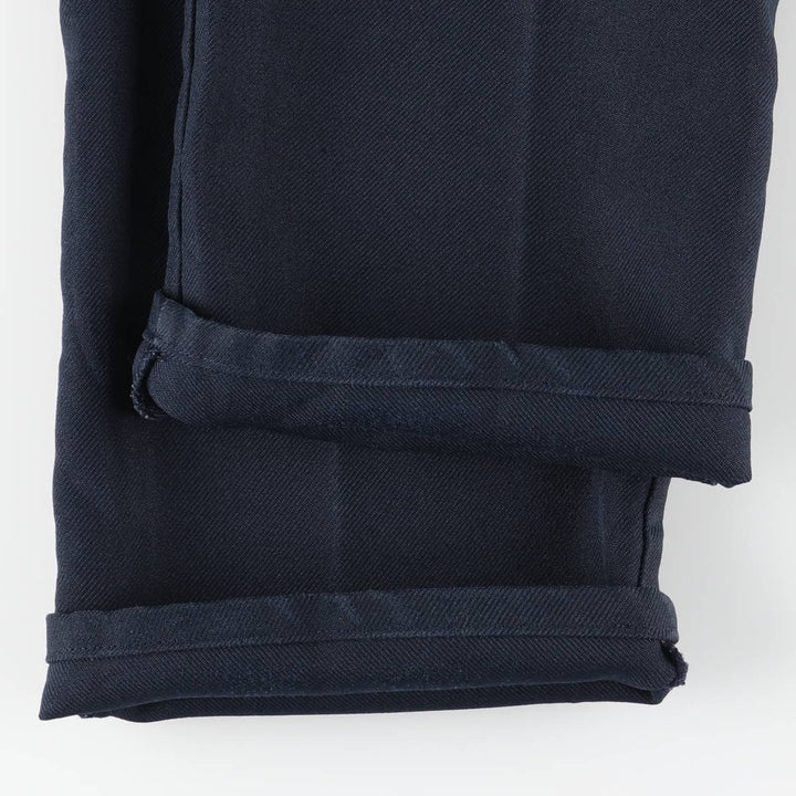 Vintage Lee STA-PREST flare pants from the 1980s, made in the USA, size W33. polyester navy blue type Vintage Second Hand