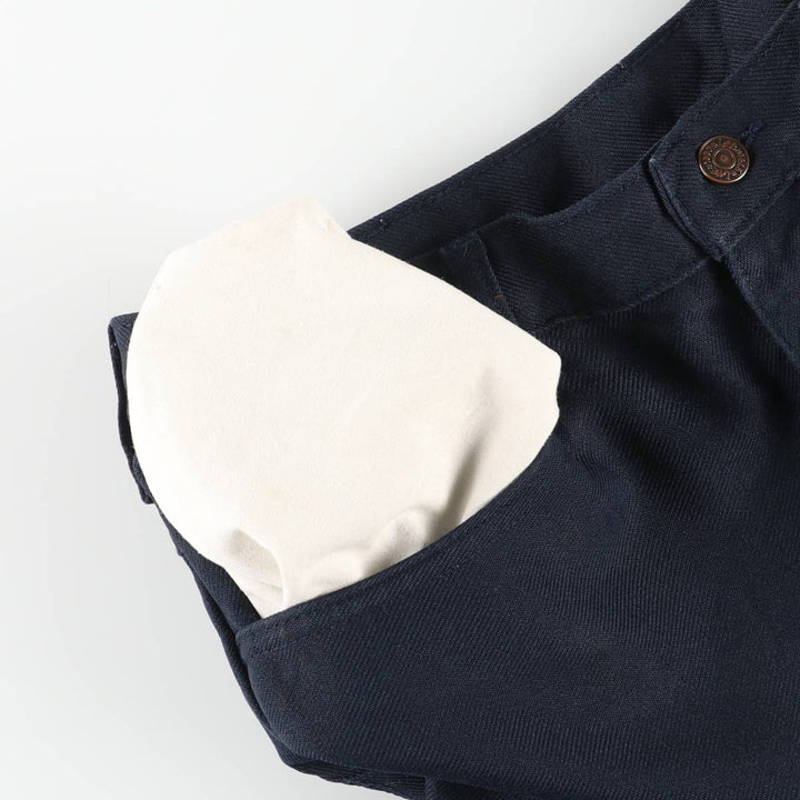 Vintage Lee STA-PREST flare pants from the 1980s, made in the USA, size W33. polyester navy blue type Vintage Second Hand