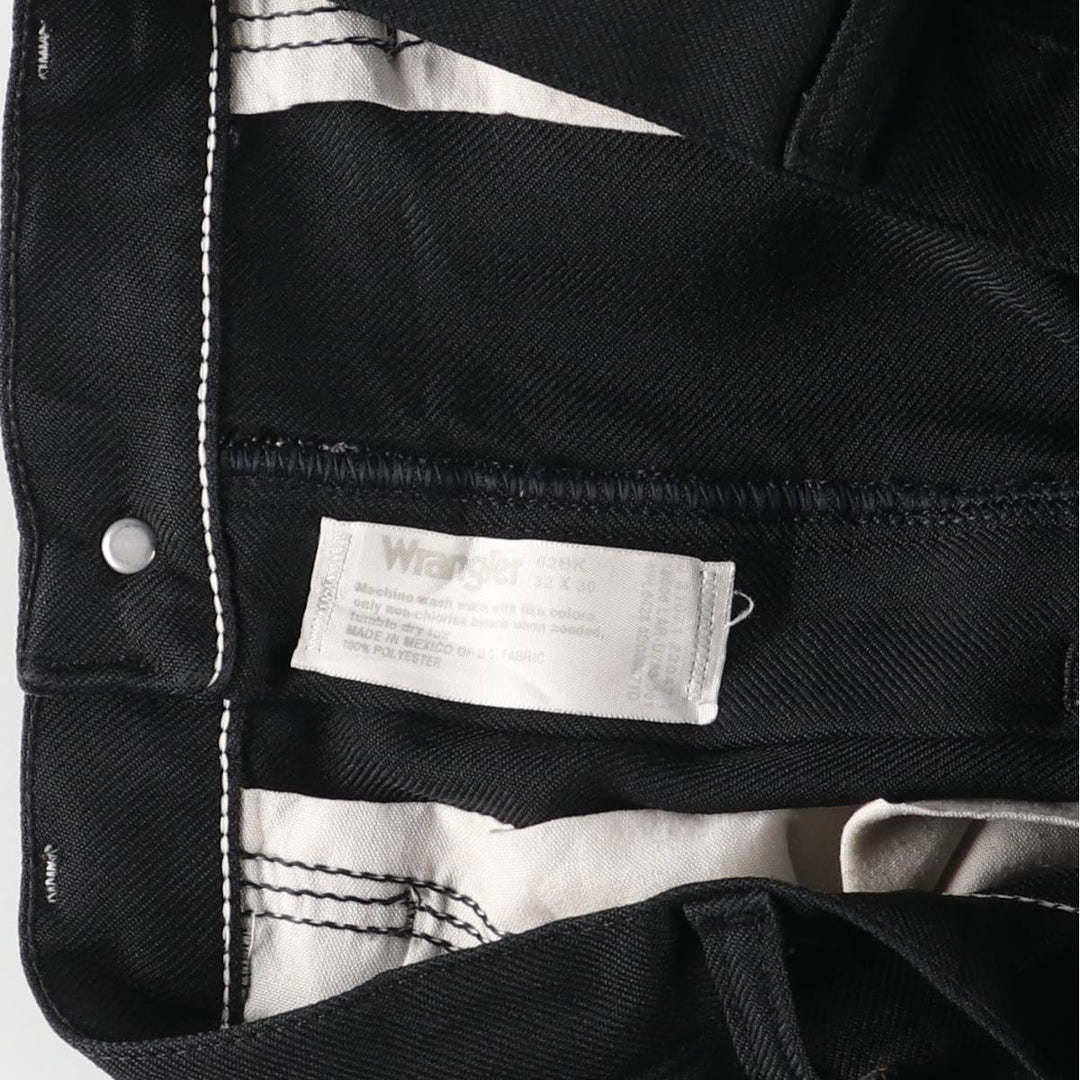Vintage 90s-00'S Wrangler Dress Jeans, Men's Size W32 (approx.) polyester black type Vintage Second Hand