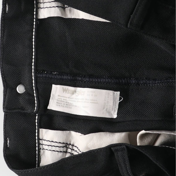 Vintage 90s-00'S Wrangler Dress Jeans, Men's Size W32 (approx.) polyester black type Vintage Second Hand