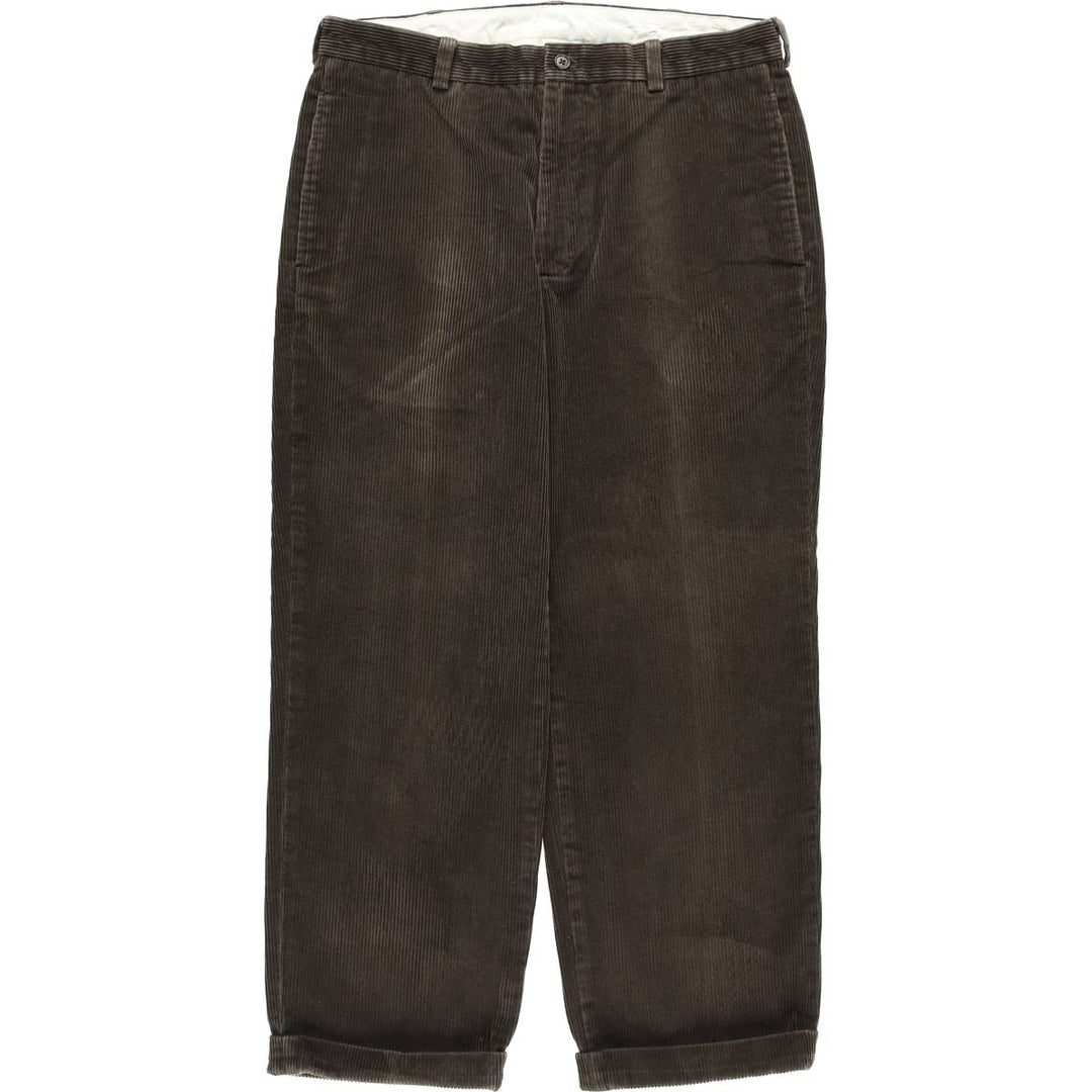 Brooks Brothers 346 Corduroy Pants for Men, W34 equivalent Organic cotton dark chocolate Vintage Second Hand