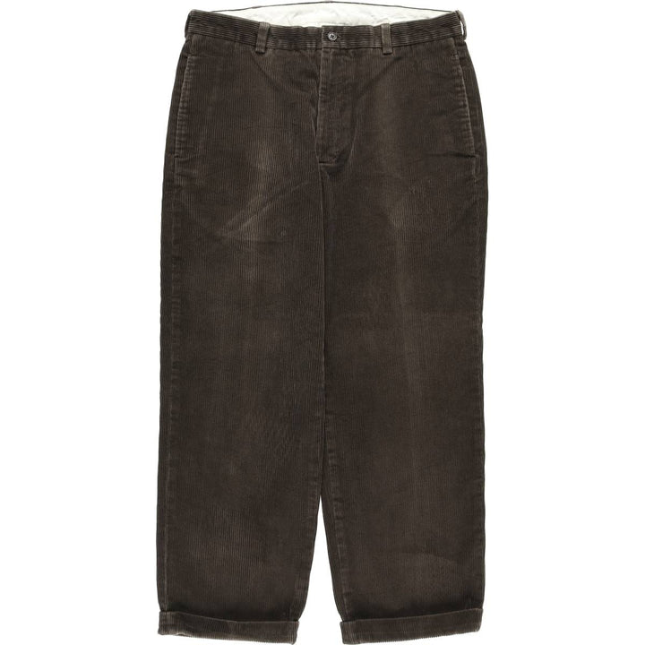 Brooks Brothers 346 Corduroy Pants for Men, W34 equivalent Organic cotton dark chocolate Vintage Second Hand