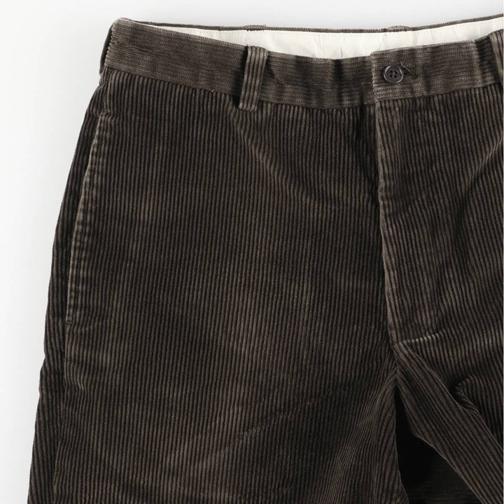 Brooks Brothers 346 Corduroy Pants for Men, W34 equivalent Organic cotton dark chocolate Vintage Second Hand