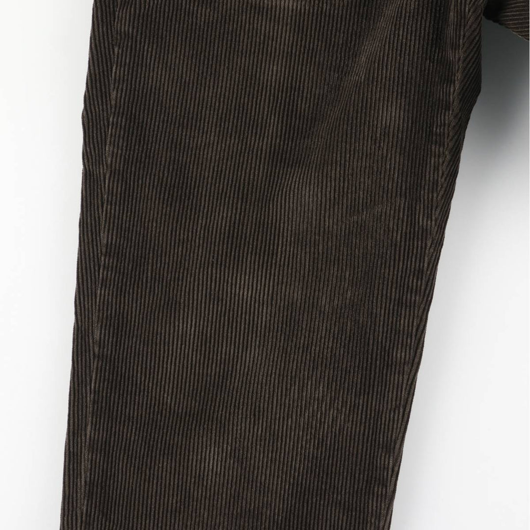 Brooks Brothers 346 Corduroy Pants for Men, W34 equivalent Organic cotton dark chocolate Vintage Second Hand