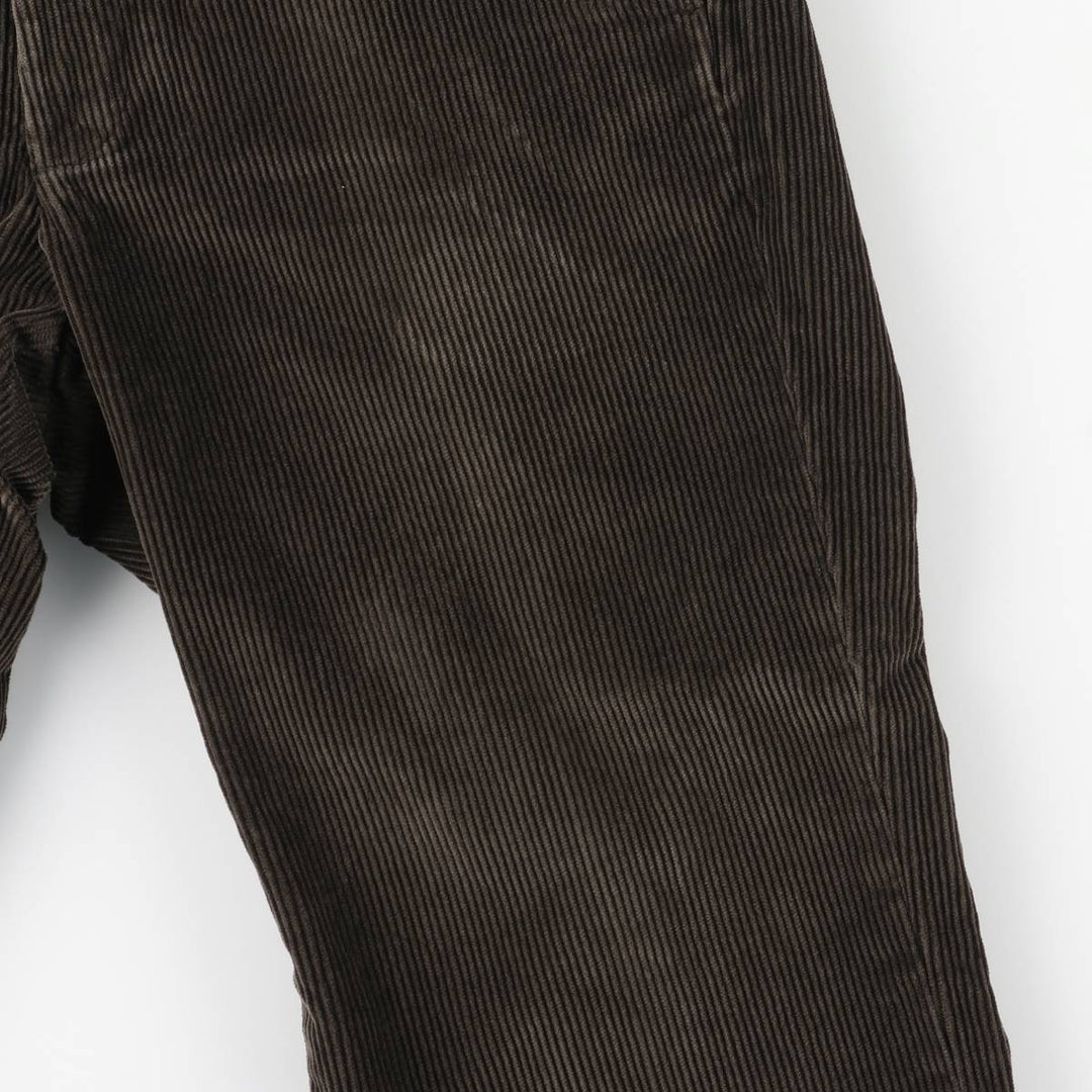 Brooks Brothers 346 Corduroy Pants for Men, W34 equivalent Organic cotton dark chocolate Vintage Second Hand