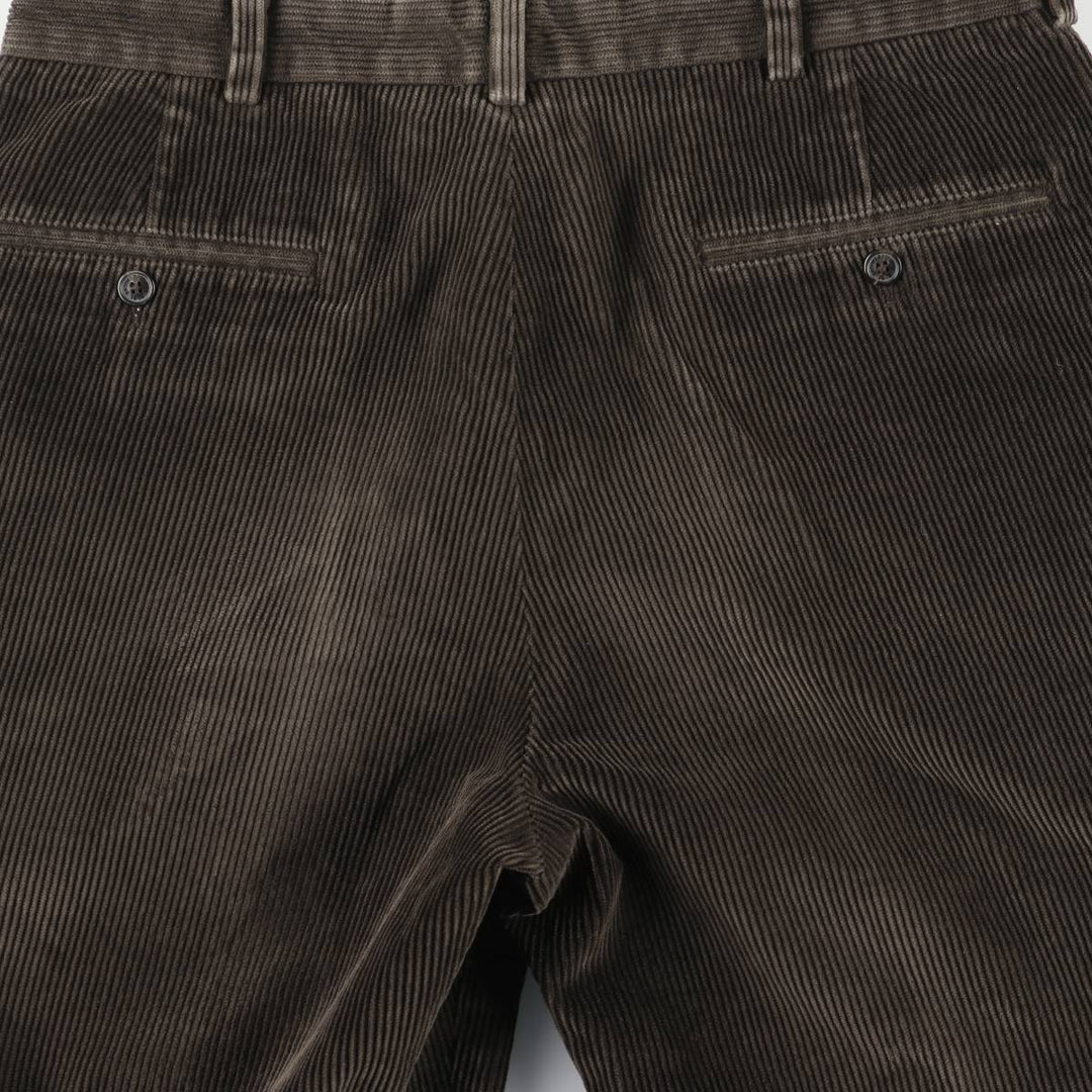 Brooks Brothers 346 Corduroy Pants for Men, W34 equivalent Organic cotton dark chocolate Vintage Second Hand