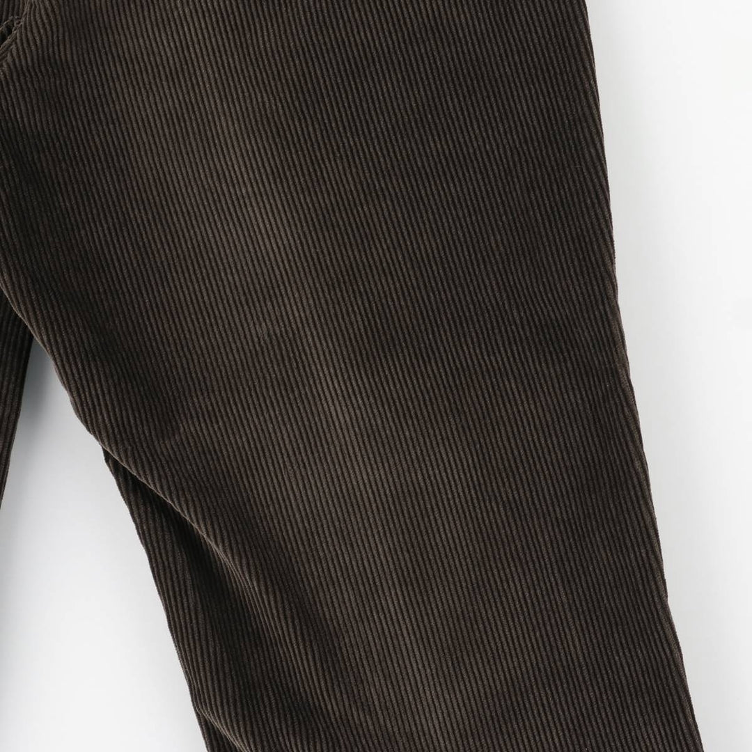 Brooks Brothers 346 Corduroy Pants for Men, W34 equivalent Organic cotton dark chocolate Vintage Second Hand