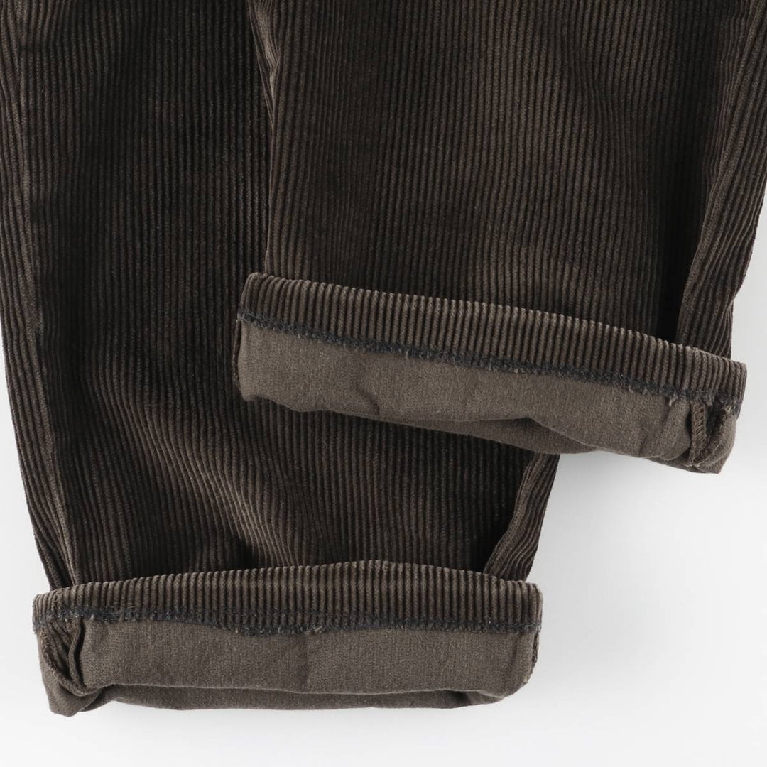 Brooks Brothers 346 Corduroy Pants for Men, W34 equivalent Organic cotton dark chocolate Vintage Second Hand