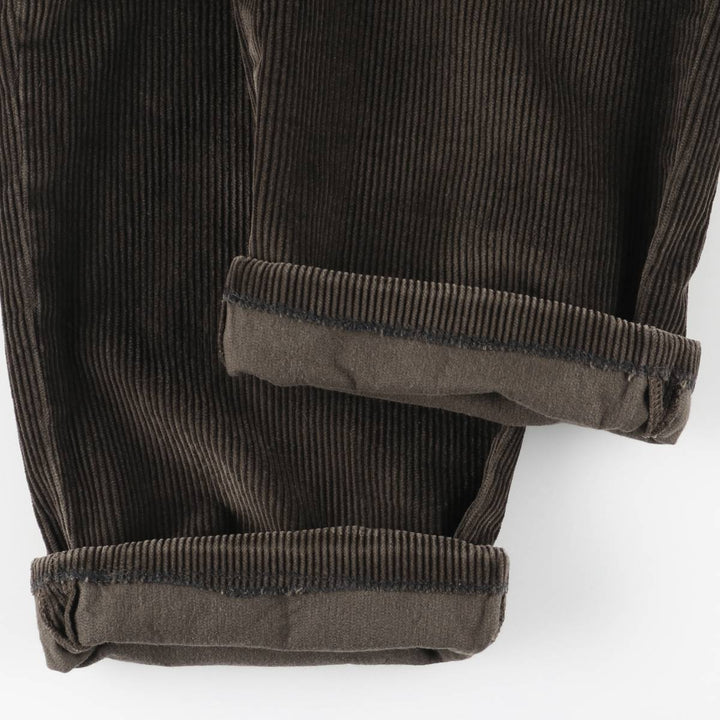 Brooks Brothers 346 Corduroy Pants for Men, W34 equivalent Organic cotton dark chocolate Vintage Second Hand