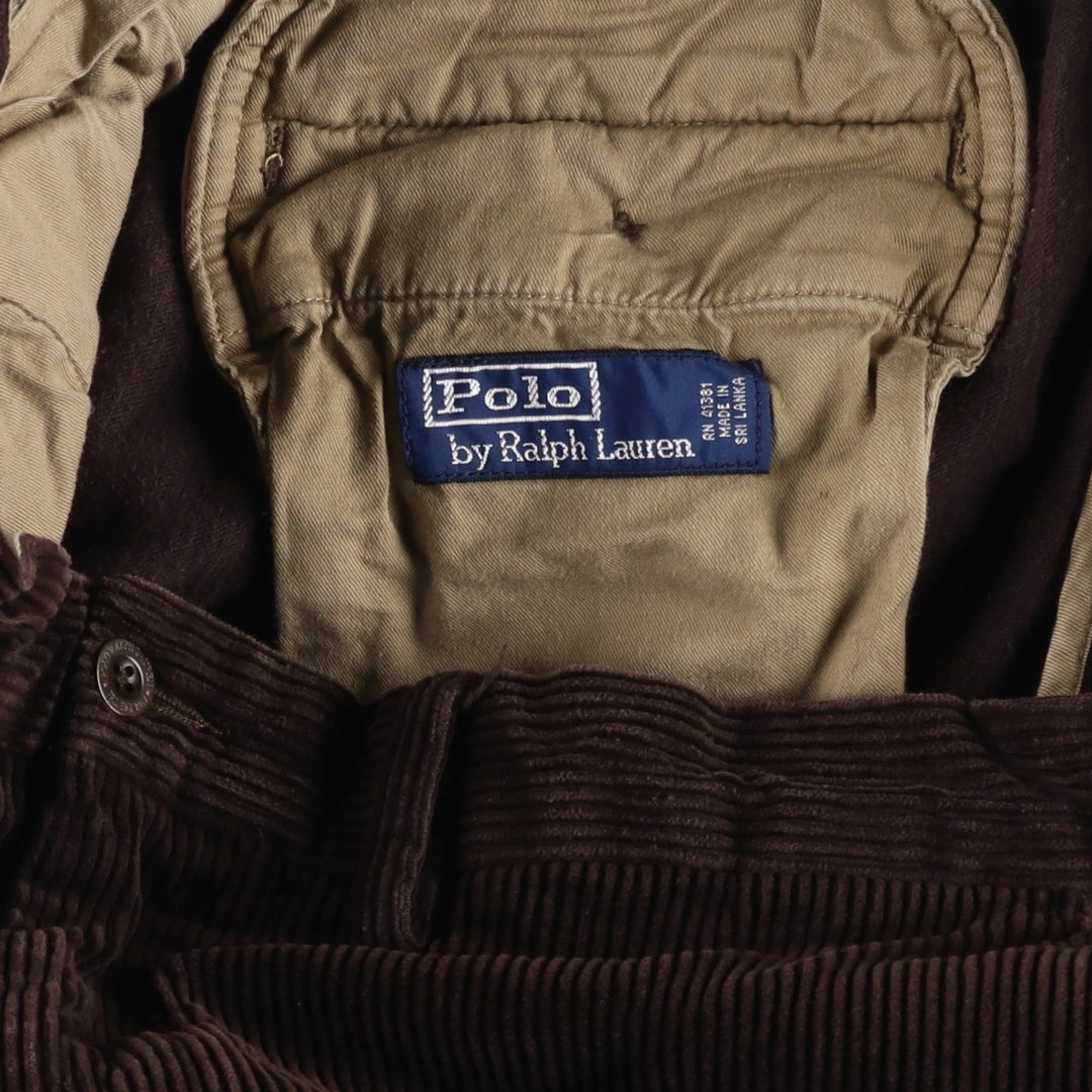 Ralph Lauren POLO by Ralph Lauren Corduroy Pants Men's W33 cotton brown type Vintage Second Hand