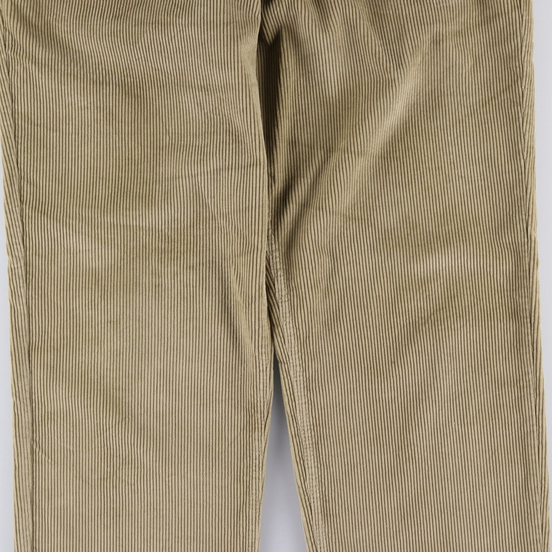 Calvin Klein wide-ribbed corduroy pants, made in the USA, men's size W36 cotton Beige type Vintage Second Hand