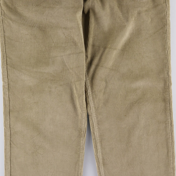 Calvin Klein wide-ribbed corduroy pants, made in the USA, men's size W36 cotton Beige type Vintage Second Hand