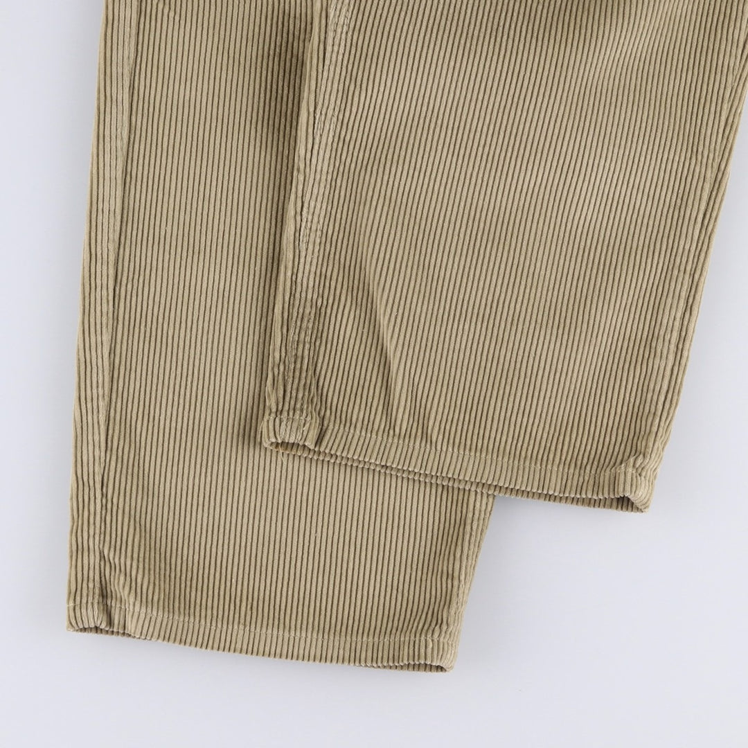 Calvin Klein wide-ribbed corduroy pants, made in the USA, men's size W36 cotton Beige type Vintage Second Hand