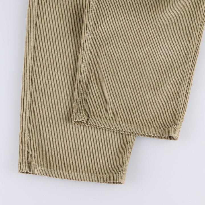 Calvin Klein wide-ribbed corduroy pants, made in the USA, men's size W36 cotton Beige type Vintage Second Hand