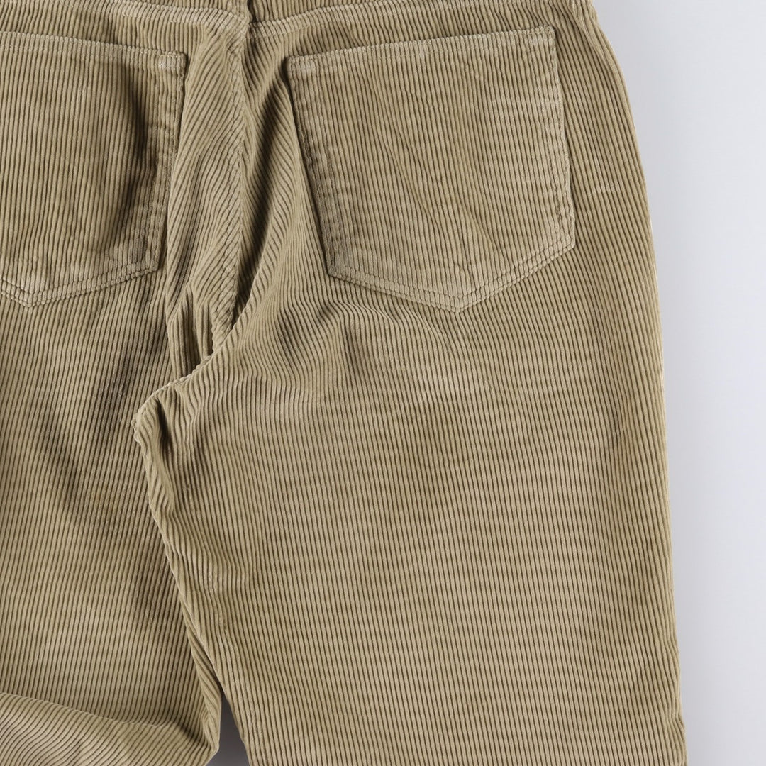 Calvin Klein wide-ribbed corduroy pants, made in the USA, men's size W36 cotton Beige type Vintage Second Hand