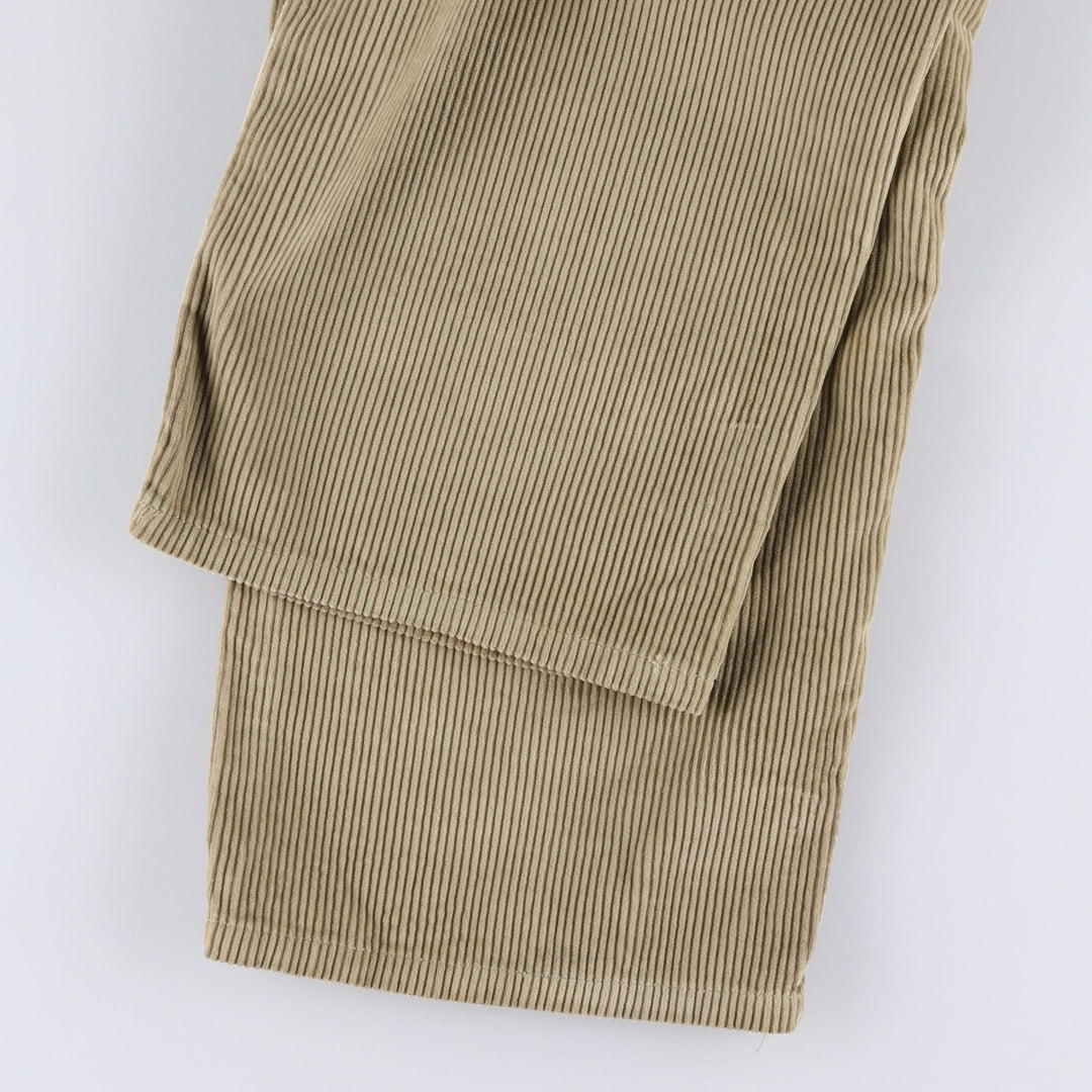 Calvin Klein wide-ribbed corduroy pants, made in the USA, men's size W36 cotton Beige type Vintage Second Hand