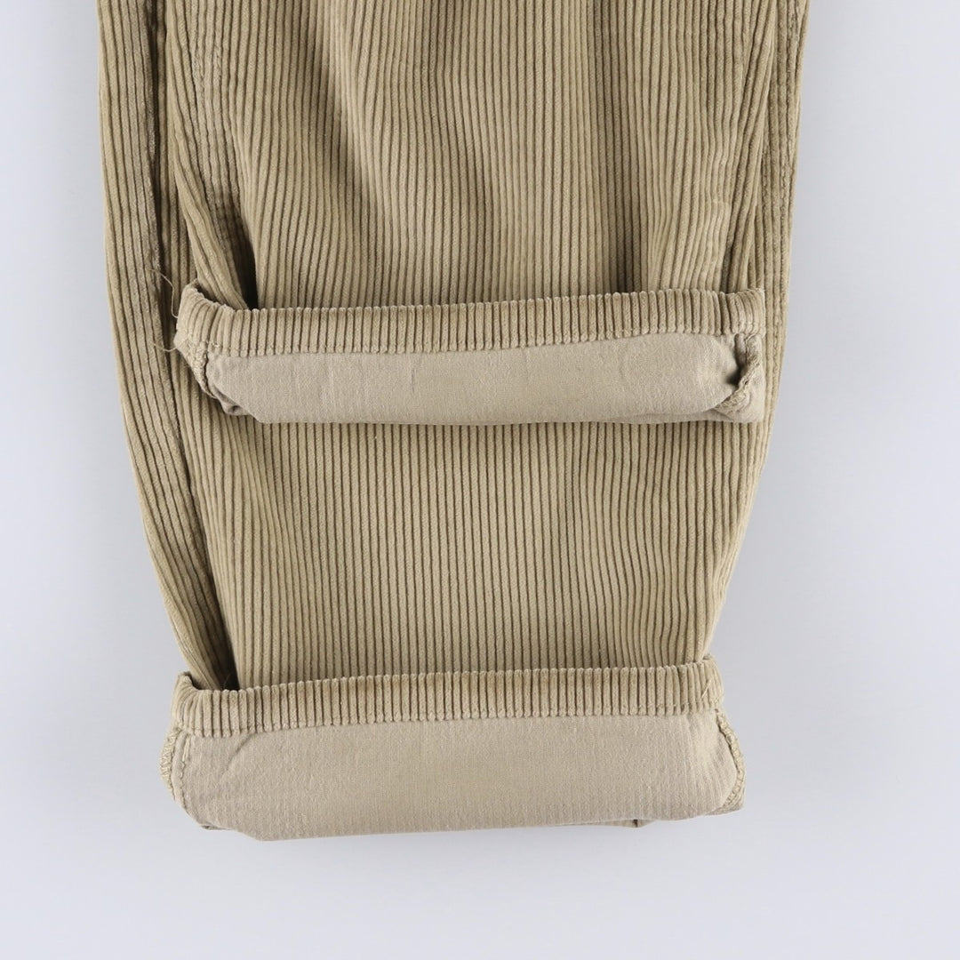 Calvin Klein wide-ribbed corduroy pants, made in the USA, men's size W36 cotton Beige type Vintage Second Hand