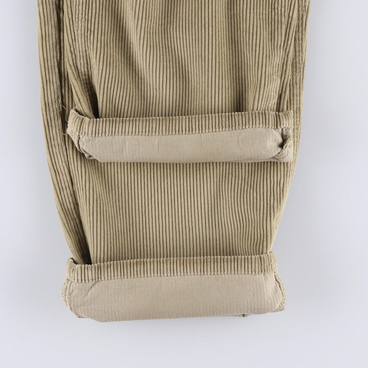 Calvin Klein wide-ribbed corduroy pants, made in the USA, men's size W36 cotton Beige type Vintage Second Hand