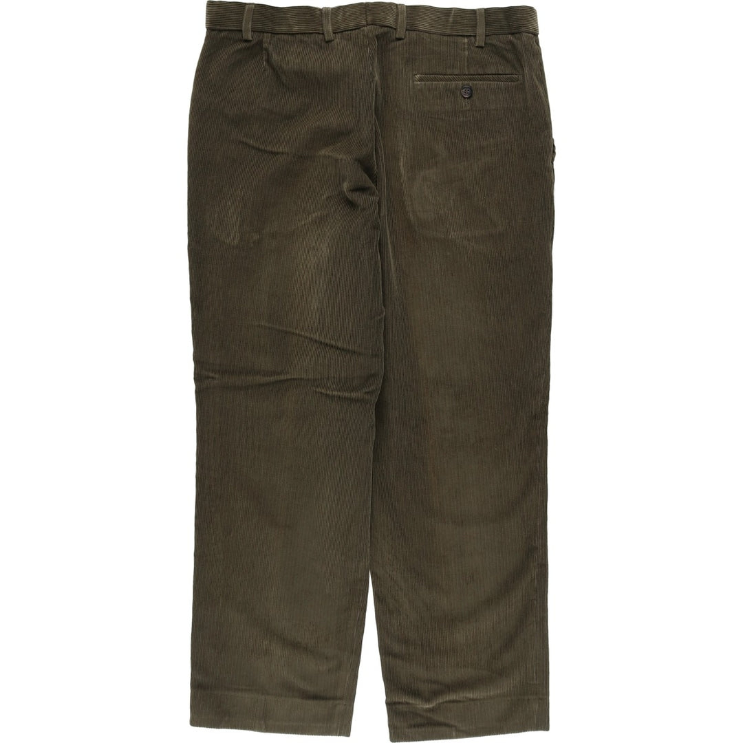 Marks and Spencer Men's Corduroy Pants, Size W35 cotton Khaki type Vintage Second Hand