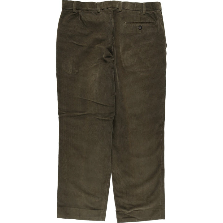 Marks and Spencer Men's Corduroy Pants, Size W35 cotton Khaki type Vintage Second Hand