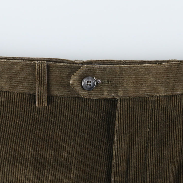 Marks and Spencer Men's Corduroy Pants, Size W35 cotton Khaki type Vintage Second Hand