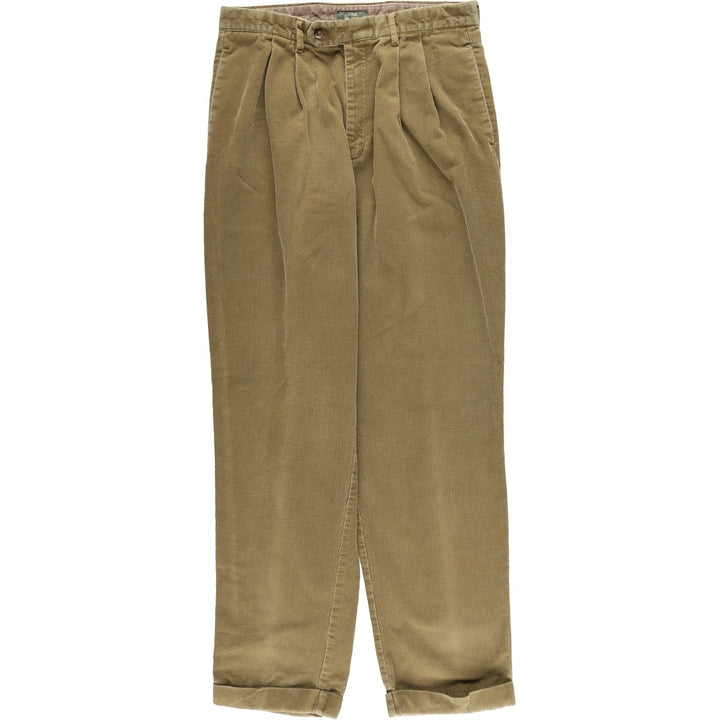 Dockers Class A Two-Pleated Corduroy Pants, Men's, Size W33 cotton Khaki type beige Vintage Second Hand