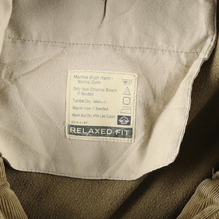 Dockers Class A Two-Pleated Corduroy Pants, Men's, Size W33 cotton Khaki type beige Vintage Second Hand