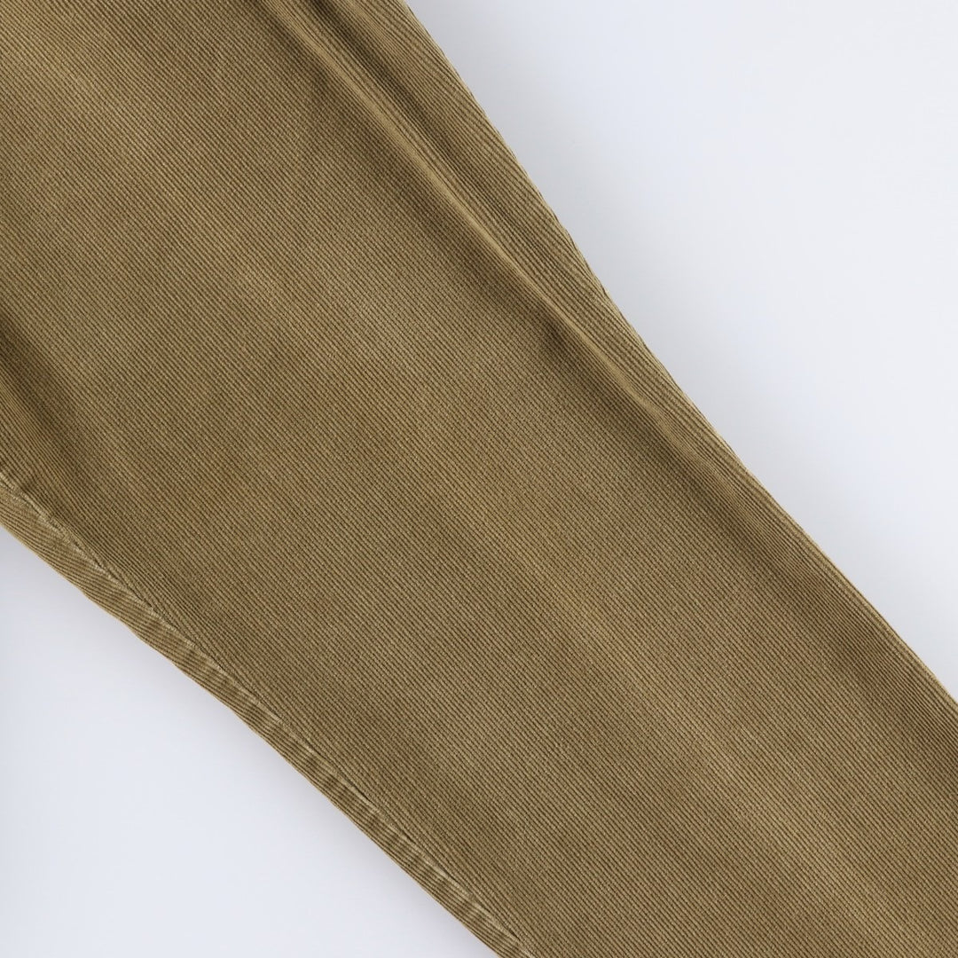 Dockers Class A Two-Pleated Corduroy Pants, Men's, Size W33 cotton Khaki type beige Vintage Second Hand