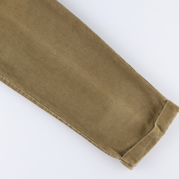 Dockers Class A Two-Pleated Corduroy Pants, Men's, Size W33 cotton Khaki type beige Vintage Second Hand