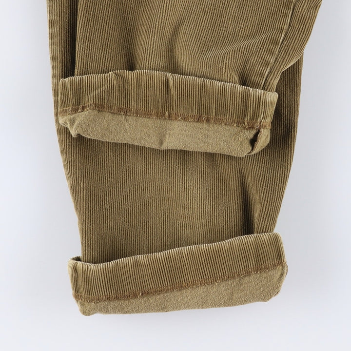 Dockers Class A Two-Pleated Corduroy Pants, Men's, Size W33 cotton Khaki type beige Vintage Second Hand