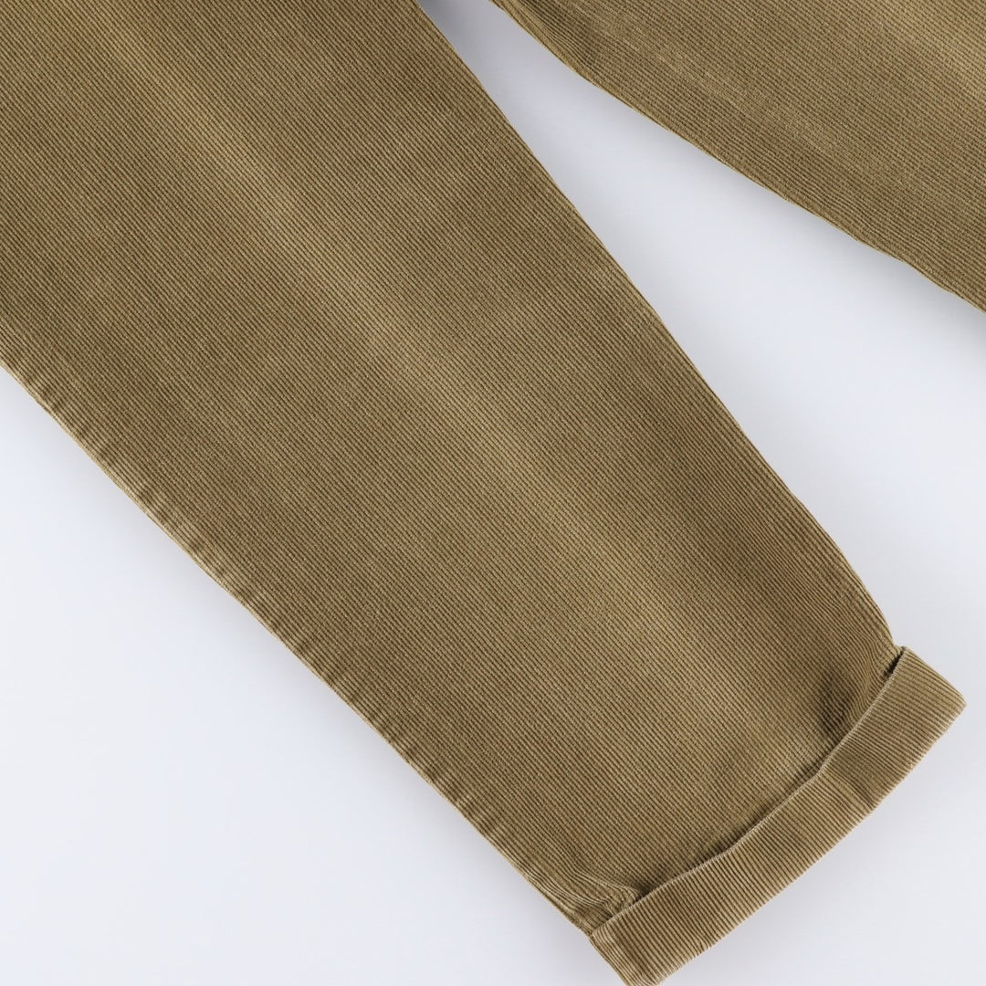 Dockers Class A Two-Pleated Corduroy Pants, Men's, Size W33 cotton Khaki type beige Vintage Second Hand