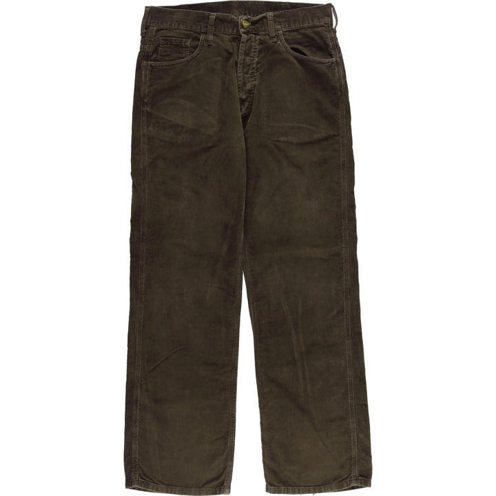 Carhartt Staff Pant, Corduroy Pants, Men's, Size W33 cotton brown type Vintage Second Hand