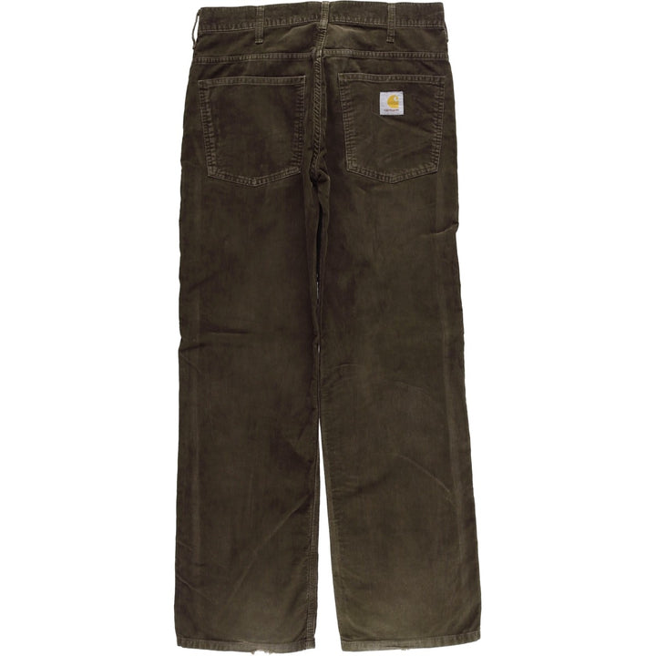 Carhartt Staff Pant, Corduroy Pants, Men's, Size W33 cotton brown type Vintage Second Hand
