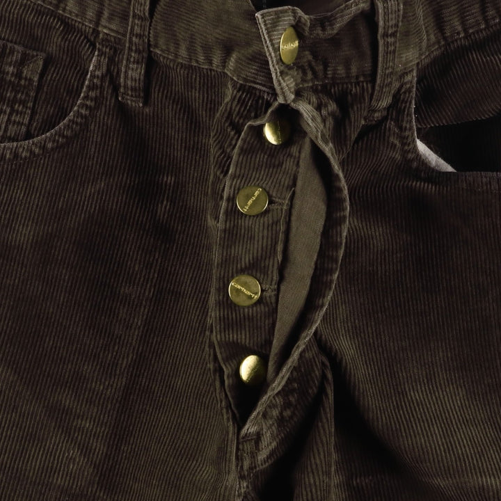 Carhartt Staff Pant, Corduroy Pants, Men's, Size W33 cotton brown type Vintage Second Hand