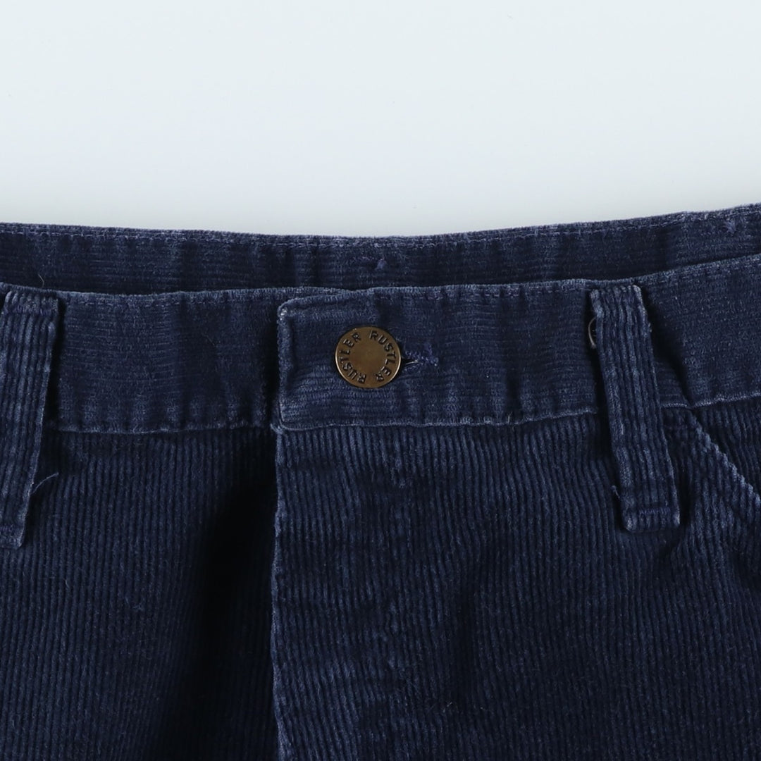 Vintage 80s-90'S Rustler corduroy pants, made in the USA, men's size 36. unclear navy blue type Vintage Second Hand