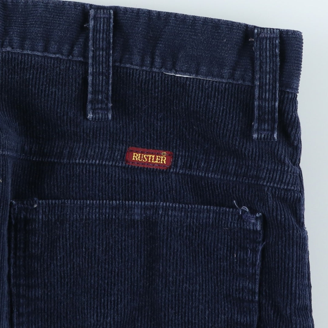 Vintage 80s-90'S Rustler corduroy pants, made in the USA, men's size 36. unclear navy blue type Vintage Second Hand