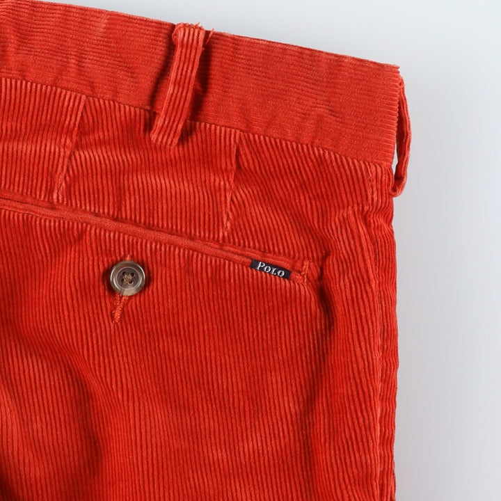 Ralph Lauren POLO RALPH LAUREN STRETCH SLIM FIT Corduroy Pants Men's Size 36 cotton red type Vintage Second Hand