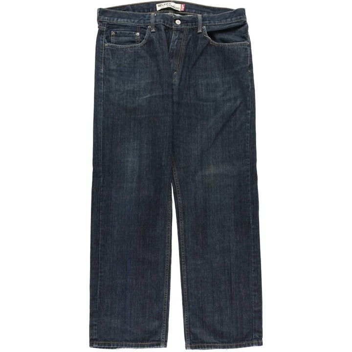 Levi's 559 Relaxed Straight Wide-leg Denim Pants, Men's, Size 37 cotton navy blue type Vintage Second Hand