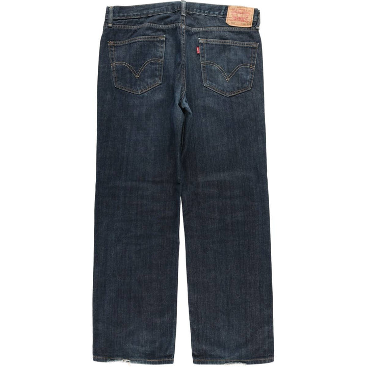 Levi's 559 Relaxed Straight Wide-leg Denim Pants, Men's, Size 37 cotton navy blue type Vintage Second Hand