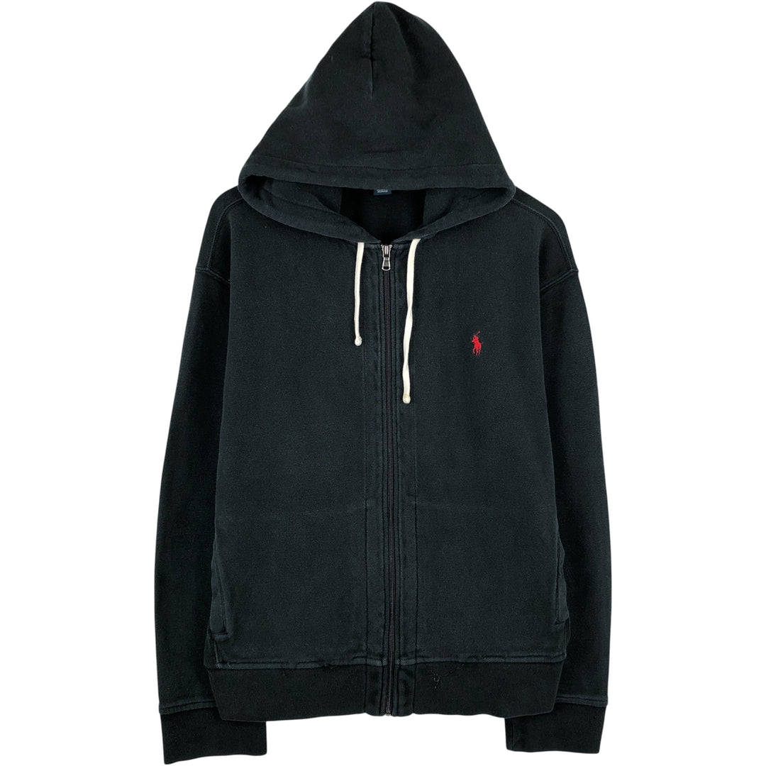 Ralph Lauren POLO by Ralph Lauren Sweat Full Zip Hoodie Men's XL cotton black type Vintage Second Hand