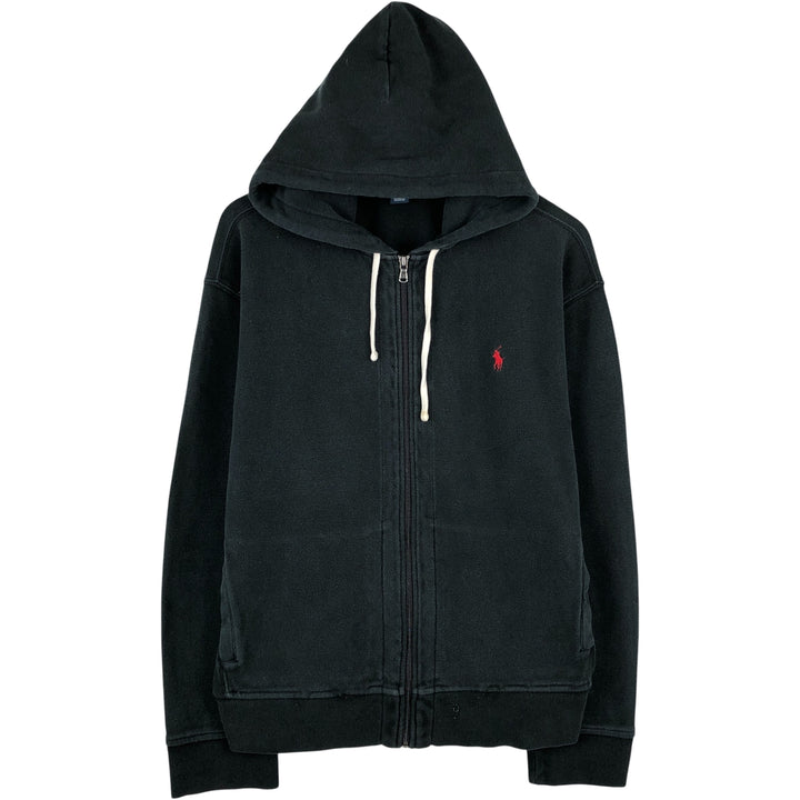 Ralph Lauren POLO by Ralph Lauren Sweat Full Zip Hoodie Men's XL cotton black type Vintage Second Hand
