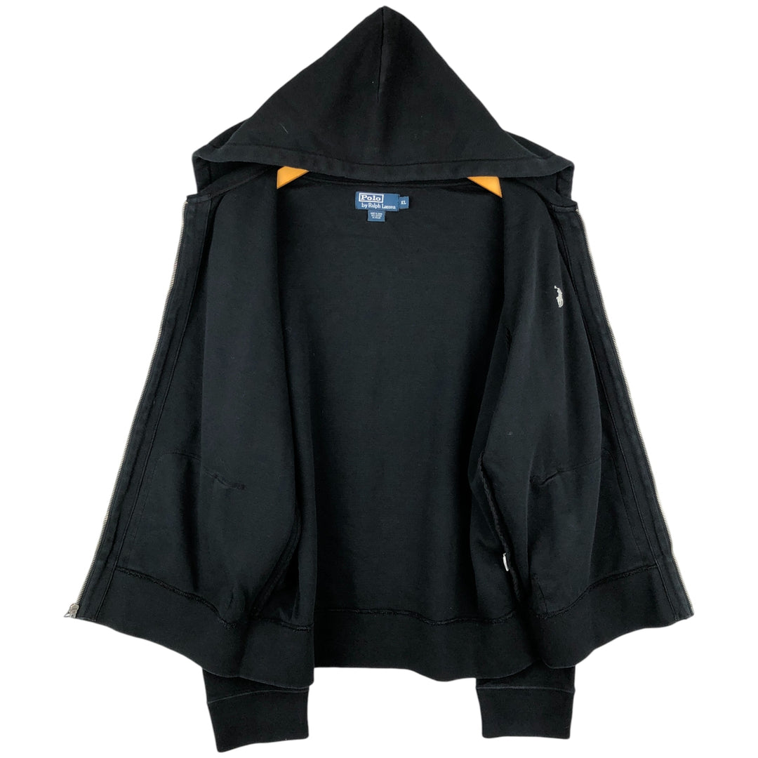 Ralph Lauren POLO by Ralph Lauren Sweat Full Zip Hoodie Men's XL cotton black type Vintage Second Hand
