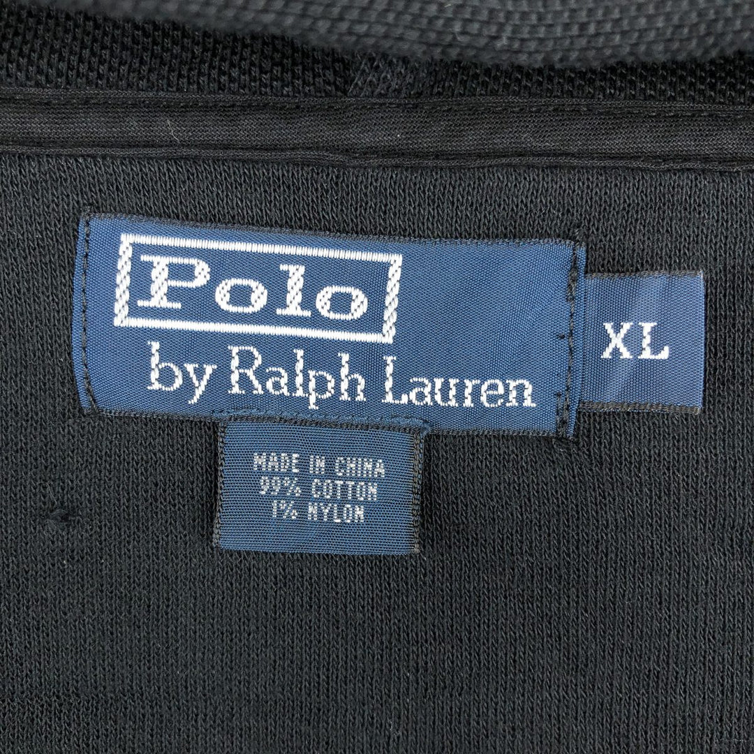 Ralph Lauren POLO by Ralph Lauren Sweat Full Zip Hoodie Men's XL cotton black type Vintage Second Hand