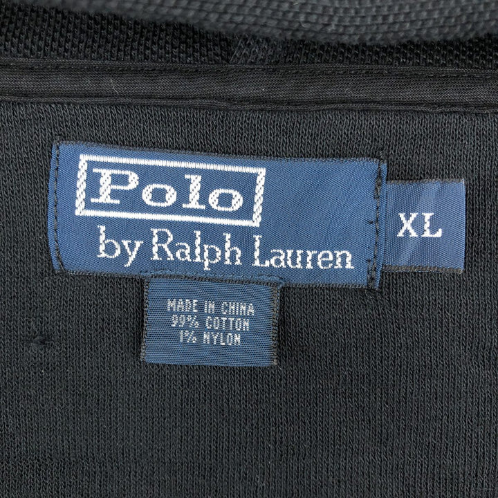 Ralph Lauren POLO by Ralph Lauren Sweat Full Zip Hoodie Men's XL cotton black type Vintage Second Hand