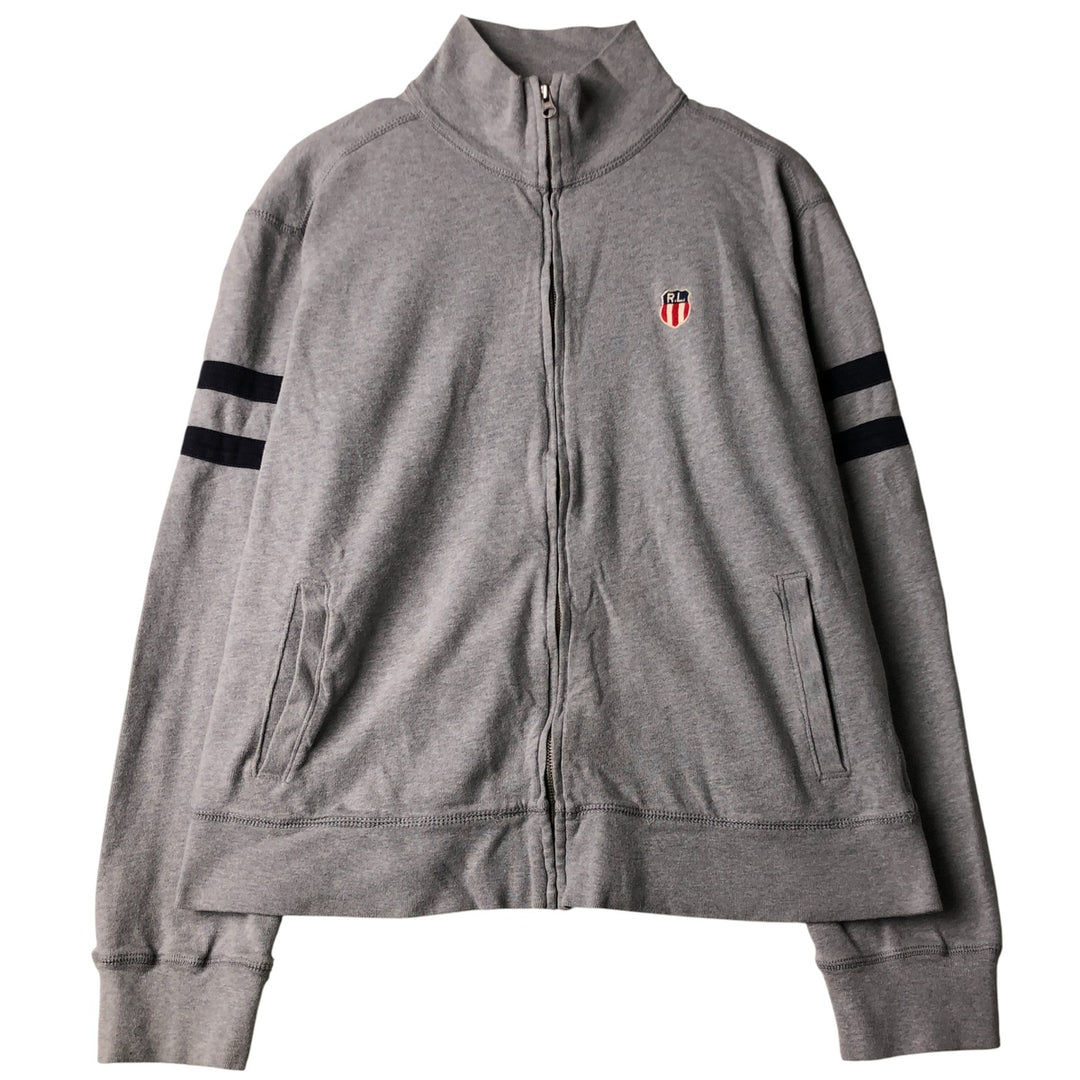 2000'S Ralph Lauren POLO JEANS COMPANY full-zip sweatshirt, men's size L cotton gray type Vintage Second Hand