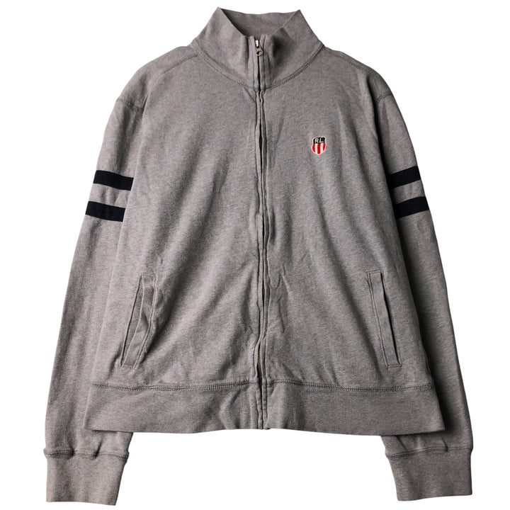 2000'S Ralph Lauren POLO JEANS COMPANY full-zip sweatshirt, men's size L cotton gray type Vintage Second Hand